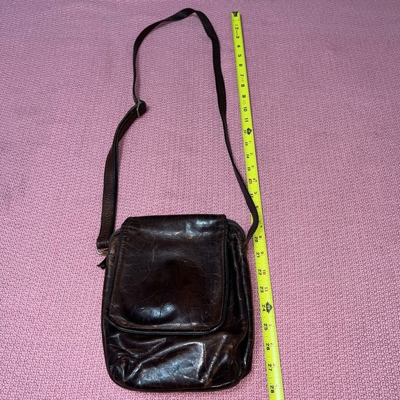 Stickman leather Tan Brown Leather Traveler Bag Crossbody - Picture 1 of 8